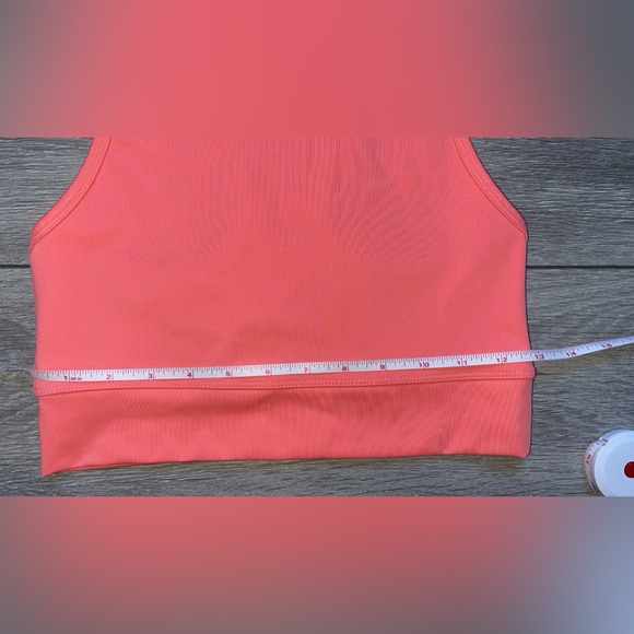 Free Assembly Size Large 10/12 Sports Bra Coral Pink Athletic Stretch Comfy EUC - Picture 4 of 5